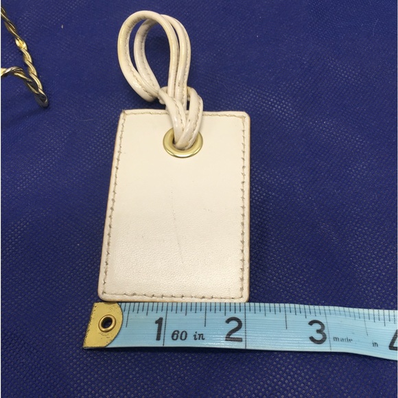 Coach White Off White Ivory ID Tag Luggage Tag - Picture 2 of 7